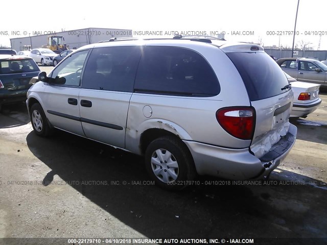 1D4GP24303B105546 - 2003 DODGE GRAND CARAVAN SE SILVER photo 3