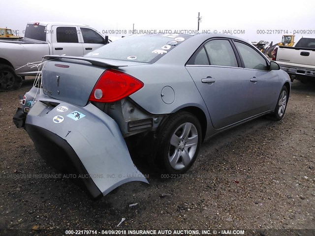 1G2ZG57BX94190603 - 2009 PONTIAC G6 BLUE photo 4