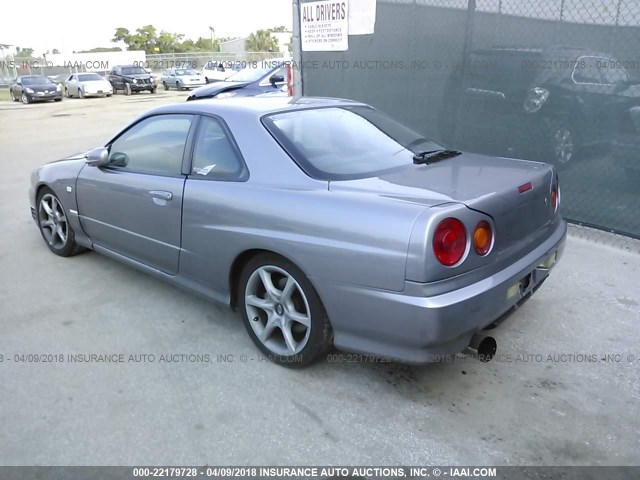 ER34002420 - 1998 NISSAN SKYLINE GTS  GRAY photo 3