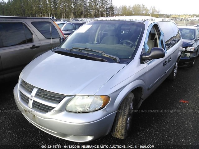 1D4GP24R97B125515 - 2007 DODGE GRAND CARAVAN SE SILVER photo 2