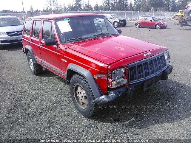 1J4FT28S0PL604623 - 1993 JEEP CHEROKEE RED photo 1