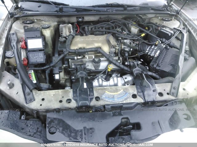 2G1WW12E249228867 - 2004 CHEVROLET MONTE CARLO LS ვერცხლისფერი ფოტო 10