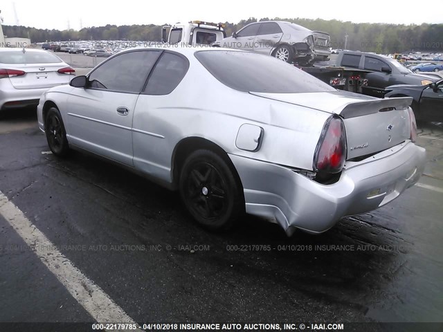 2G1WW12E249228867 - 2004 CHEVROLET MONTE CARLO LS ვერცხლისფერი ფოტო 3