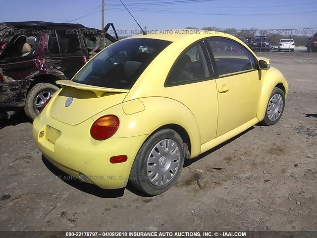 3VWBK21C94M403322 - 2004 VOLKSWAGEN NEW BEETLE GL 黄色 照片 4