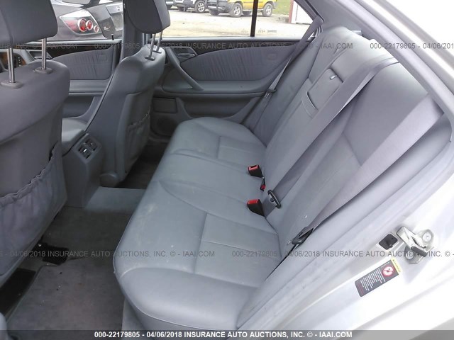 WDBJF70J21B366518 - 2001 MERCEDES-BENZ E 430 SILVER photo 8