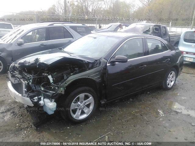 1G11B5SLXEF137995 - 2014 CHEVROLET MALIBU LS 黑色 照片 2