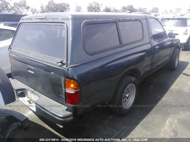 4TANL42N9VZ282747 - 1997 TOYOTA TACOMA GREEN photo 4