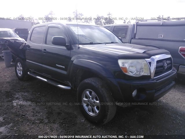 5TEJU62N46Z210503 - 2006 TOYOTA TACOMA DOUBLE CAB PRERUNNER BLACK photo 1