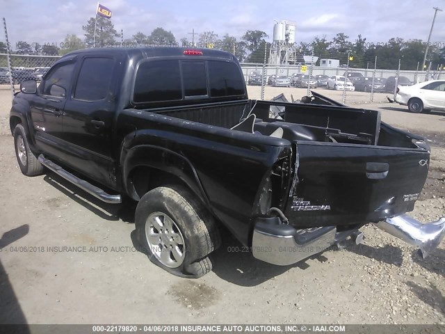 5TEJU62N46Z210503 - 2006 TOYOTA TACOMA DOUBLE CAB PRERUNNER BLACK photo 3