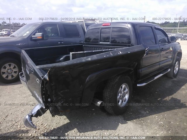 5TEJU62N46Z210503 - 2006 TOYOTA TACOMA DOUBLE CAB PRERUNNER BLACK photo 4