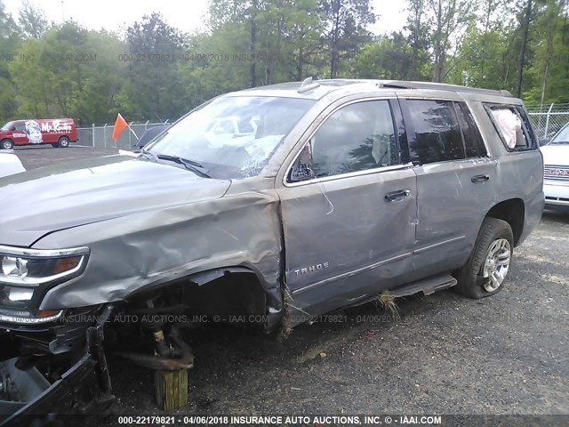 1GNSCAKC8HR375811 - 2017 CHEVROLET TAHOE C1500  LS GRAY photo 6