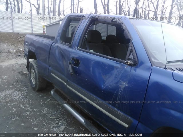 2GCEK19T041165690 - 2004 CHEVROLET SILVERADO K1500 BLUE photo 6