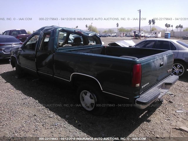 2GTEC19R5T1558598 - 1996 GMC SIERRA C1500 GREEN photo 3