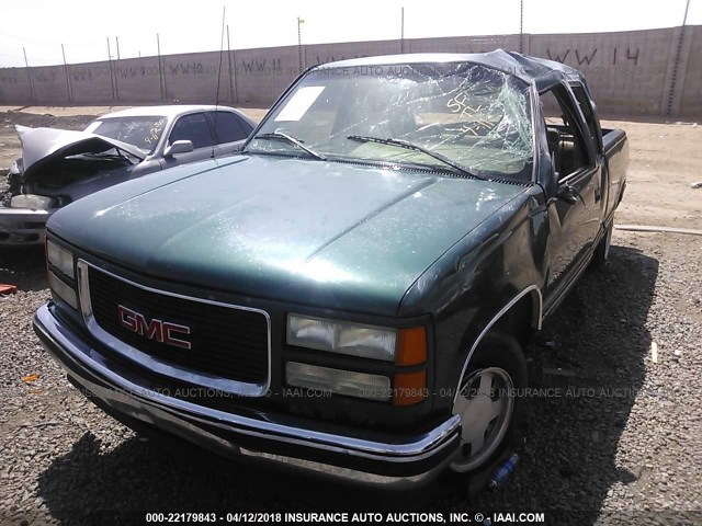 2GTEC19R5T1558598 - 1996 GMC SIERRA C1500 GREEN photo 6