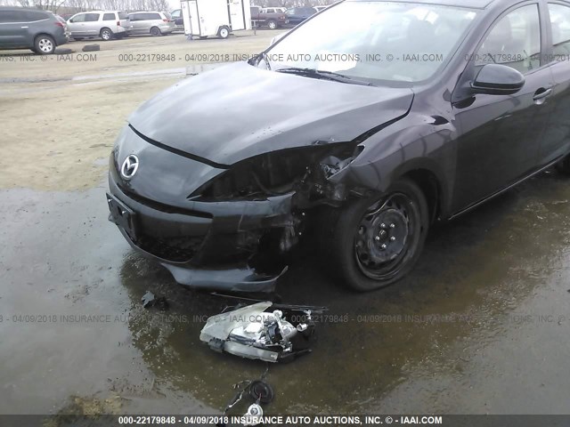 JM1BL1U74D1722908 - 2013 MAZDA 3 I BLACK photo 6