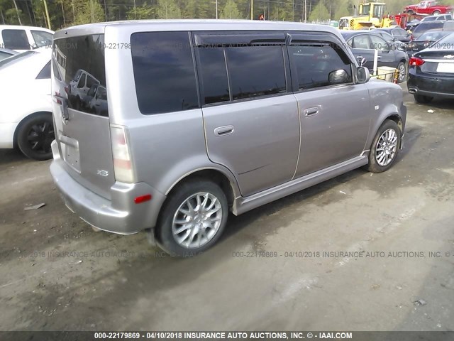 JTLKT334164032901 - 2006 TOYOTA SCION XB ვერცხლისფერი ფოტო 4