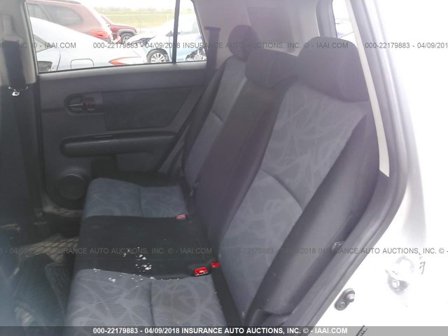 JTLZE4FE8CJ009163 - 2012 TOYOTA SCION XB SILVER photo 8