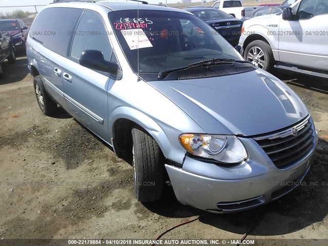 2A4GP54L86R851290 - 2006 CHRYSLER TOWN & COUNTRY TOURING Light Blue photo 1