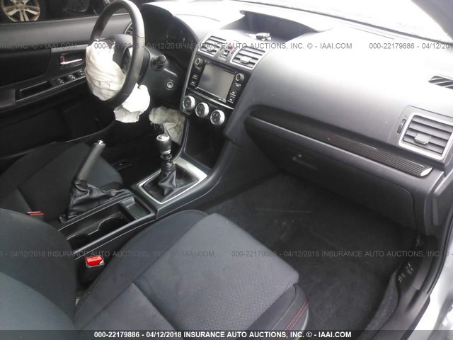 JF1VA1B69G9817800 - 2016 SUBARU WRX SILVER photo 5