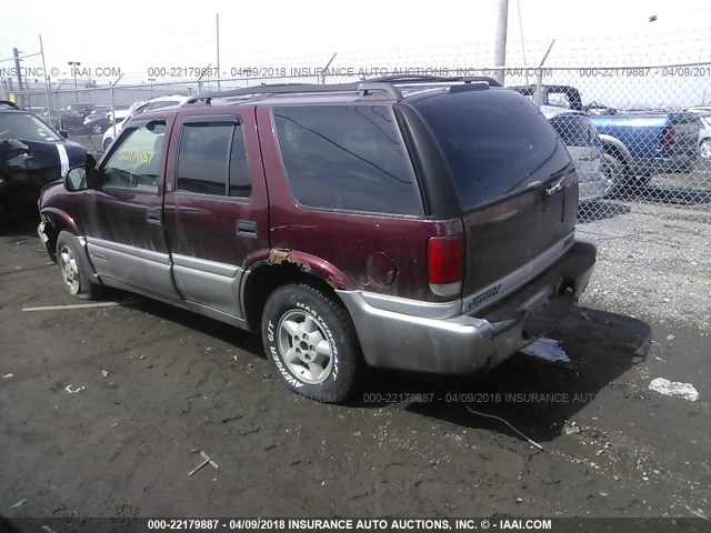 1GKDT13W8Y2170707 - 2000 GMC JIMMY / ENVOY  RED photo 3