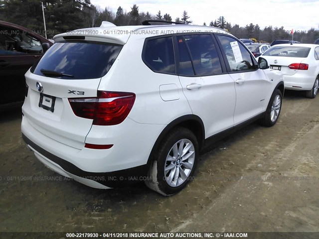 5UXWX9C53G0D71859 - 2016 BMW X3 XDRIVE28I WHITE photo 4