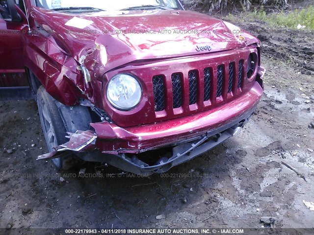 1C4NJPBA4FD349763 - 2015 JEEP PATRIOT SPORT MAROON photo 6