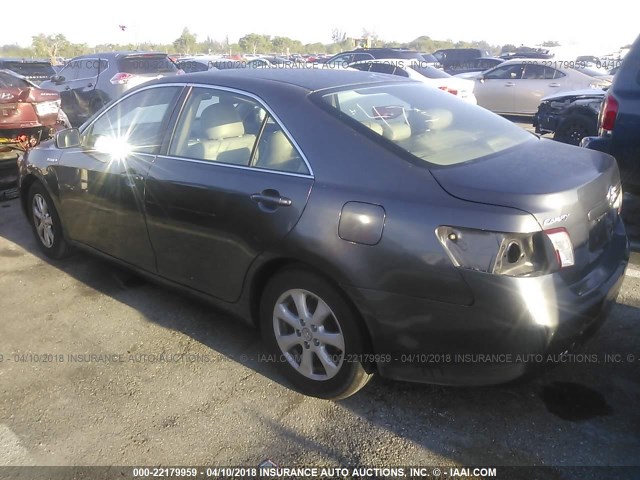 JTNBB46K273012741 - 2007 TOYOTA CAMRY NEW GENERAT HYBRID GRAY photo 3