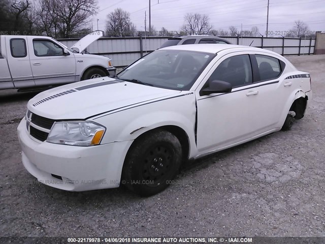 1B3CC4FBXAN198953 - 2010 DODGE AVENGER SXT WHITE photo 2