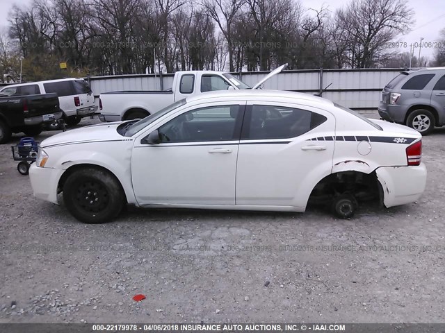 1B3CC4FBXAN198953 - 2010 DODGE AVENGER SXT WHITE photo 6