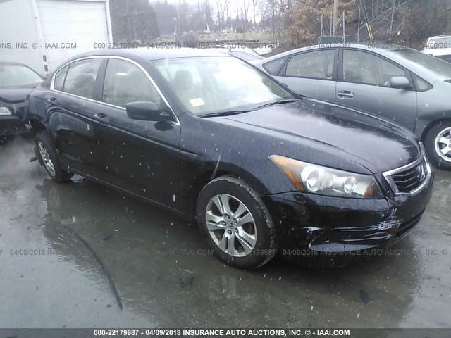 1HGCP26468A000686 - 2008 HONDA ACCORD LXP BLACK photo 1