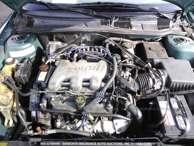 1G2NE52E9XC549500 - 1999 PONTIAC GRAND AM SE GREEN photo 10