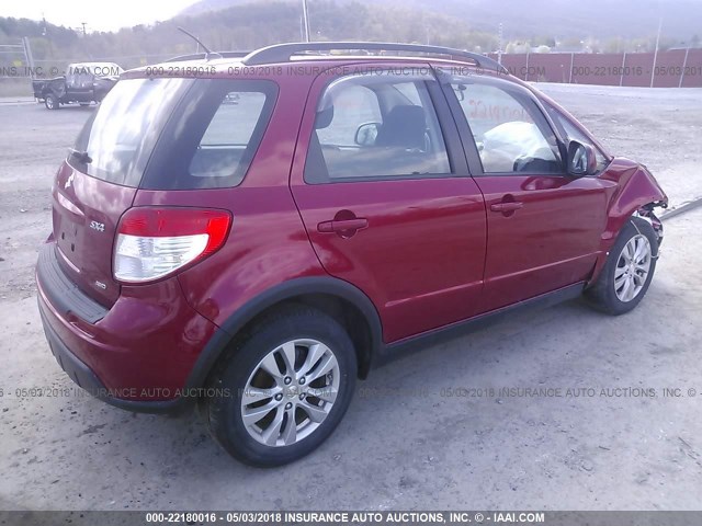 JS2YB5A37D6102066 - 2013 SUZUKI SX4 RED photo 4