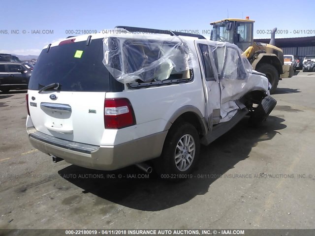 1FMJK1J59EEF43108 - 2014 FORD EXPEDITION EL XLT/EL KING RANCH WHITE photo 4