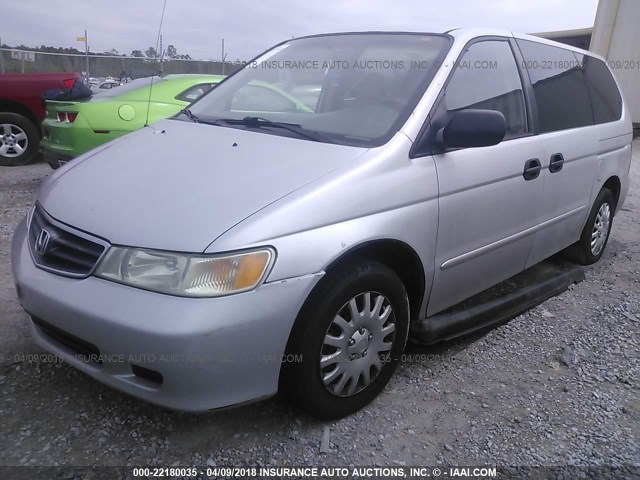 5FNRL18542B009437 - 2002 HONDA ODYSSEY LX SILVER photo 2