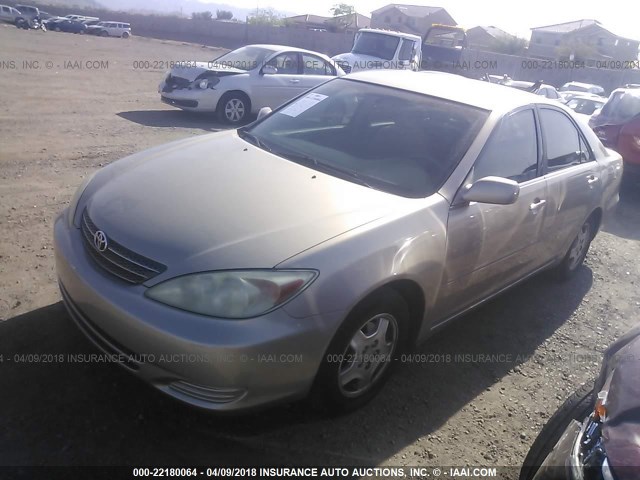 4T1BF32K82U012069 - 2002 TOYOTA CAMRY LE/XLE/SE Qızıl foto 2