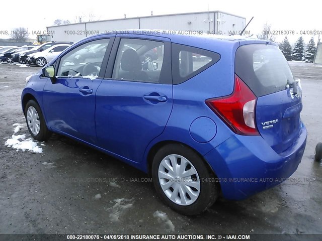 3N1CE2CP7GL389349 - 2016 NISSAN VERSA NOTE S/S PLUS/SV/SL/SR BLUE photo 3