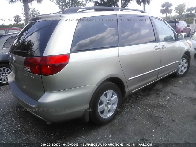 5TDZA22C84S002590 - 2004 TOYOTA SIENNA XLE/XLE LIMITED GOLD photo 4