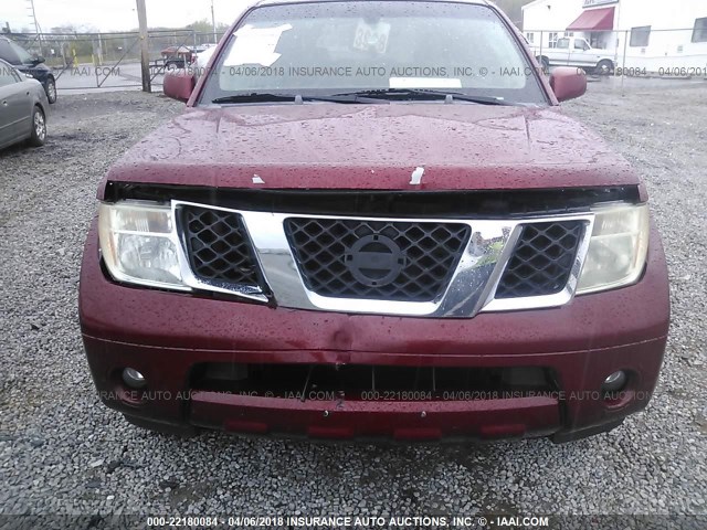 5N1AR18W95C735053 - 2005 NISSAN PATHFINDER LE/SE/XE MAROON photo 6