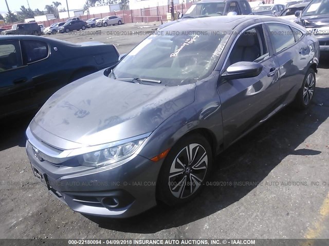 19XFC1F76GE210048 - 2016 HONDA CIVIC EXL GRAY photo 2