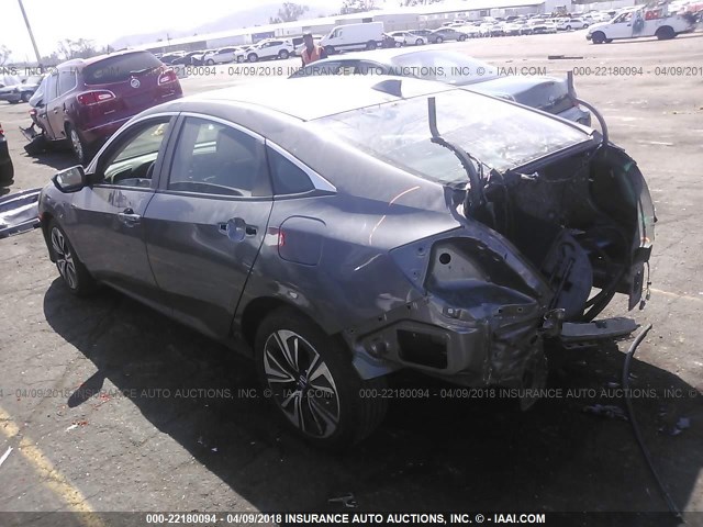 19XFC1F76GE210048 - 2016 HONDA CIVIC EXL GRAY photo 3