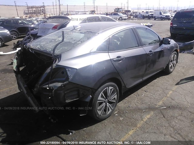 19XFC1F76GE210048 - 2016 HONDA CIVIC EXL GRAY photo 4