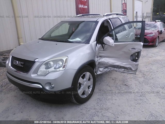 1GKER33798J226389 - 2008 GMC ACADIA SLT-2 SILVER photo 2