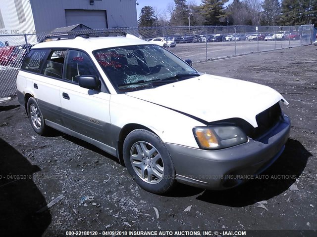 4S3BH675437630427 - 2003 SUBARU LEGACY OUTBACK AWP WHITE photo 1