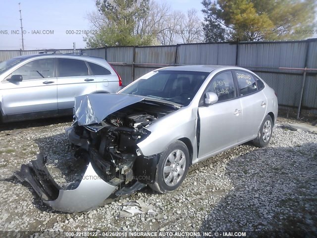 KMHDU46DX9U590233 - 2009 HYUNDAI ELANTRA GLS/SE SILVER photo 2