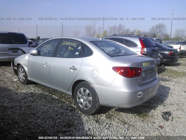 KMHDU46DX9U590233 - 2009 HYUNDAI ELANTRA GLS/SE SILVER photo 3