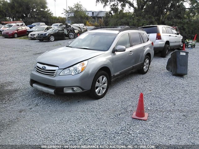 4S4BRCKC8B3424059 - 2011 SUBARU OUTBACK 2.5I LIMITED BLACK photo 2