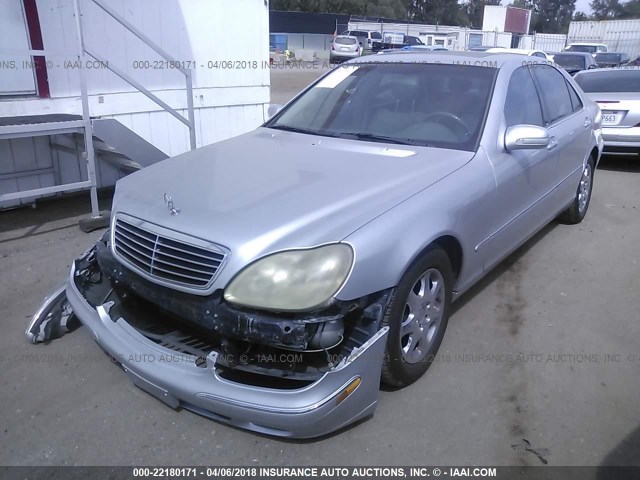 WDBNG70JXYA049231 - 2000 MERCEDES-BENZ S 430 SILVER photo 2