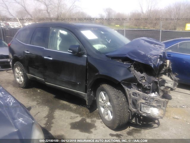 1GNLRFED2AS108912 - 2010 CHEVROLET TRAVERSE LT BLACK photo 1