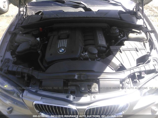 WBAUP7C56BVK79356 - 2011 BMW 128 I GRAY photo 10