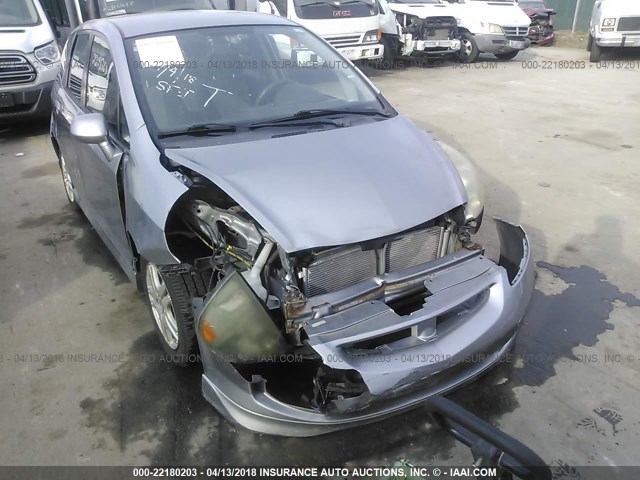 JHMGD37617S008748 - 2007 HONDA FIT S SILVER photo 6